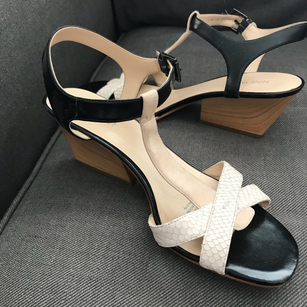 Nine West- strappy sandals with small heel